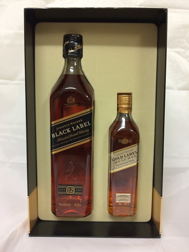 Johnnie Walker Black and Gold Gift Pack