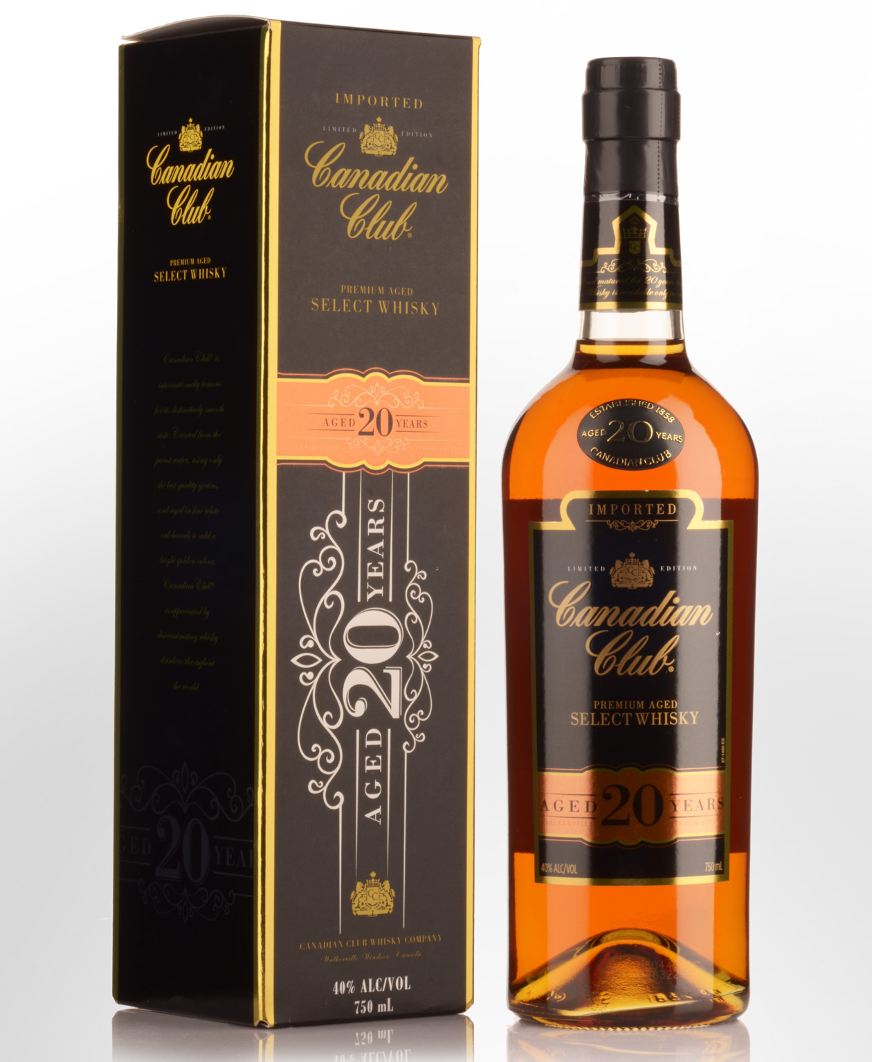 Canadian Club 20 Years Old Select Whisky