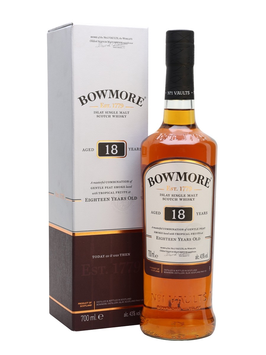 Bowmore 18 Year Old Single Malt Whiskey