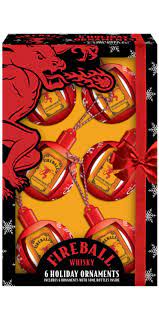 Fireball Xmas-ornament 6pk