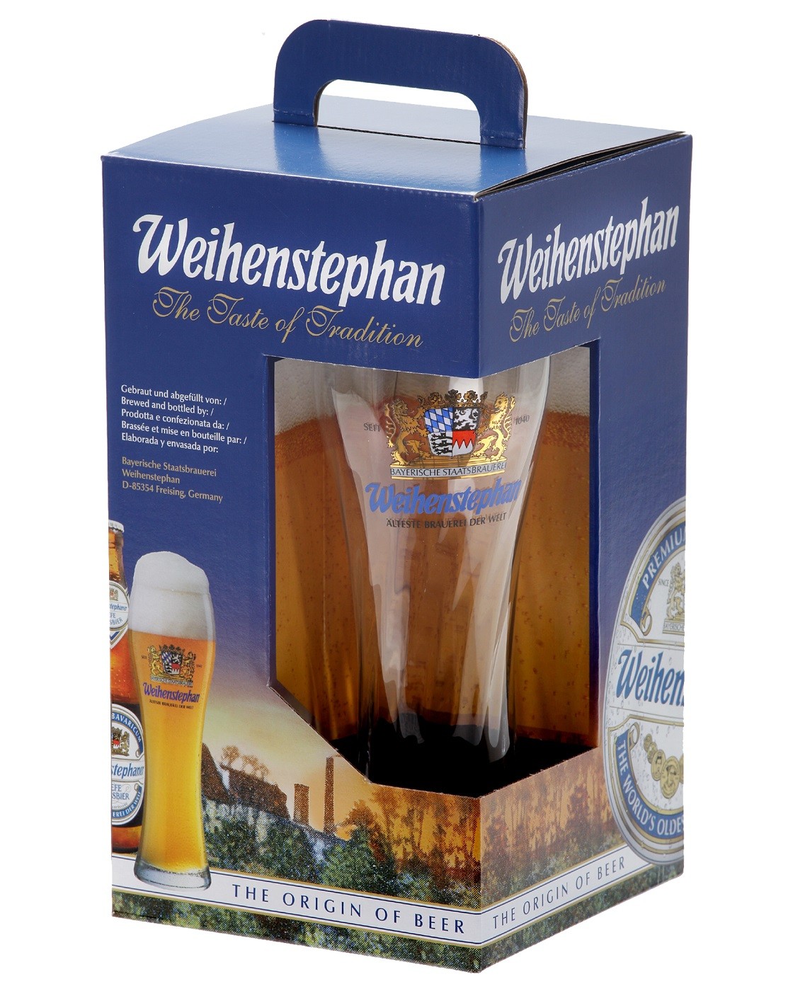 Weihenstephan 3 Bottle and Glass Gift Pack Weihenstephan 3 Bottle and Glass Gift Pack