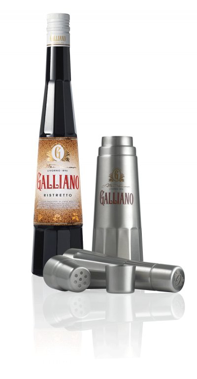 Galliano Ristretto and Shaker Gift Pack 500ml Galliano Ristretto and Shaker Gift Pack 500ml