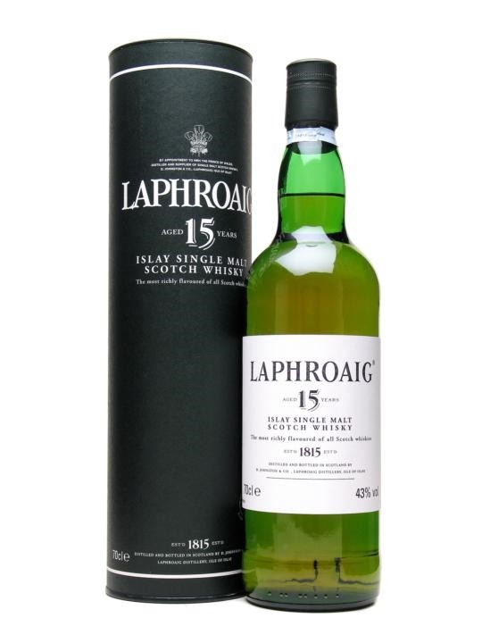 Laphroaig Single Malt 15 Year Old Limited Edition.