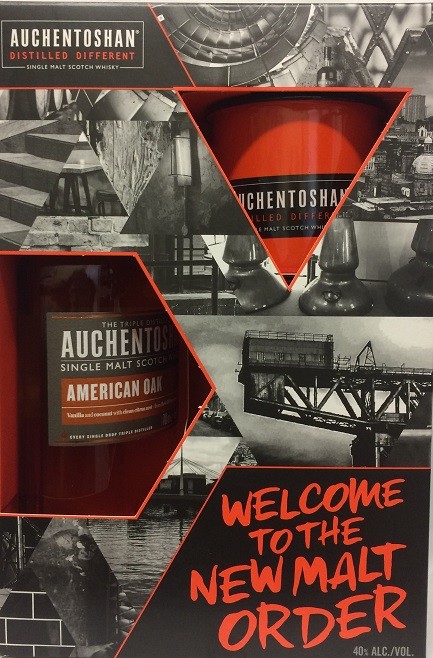 Auchentoshan American Oak Scotch Whisky Gift Pack