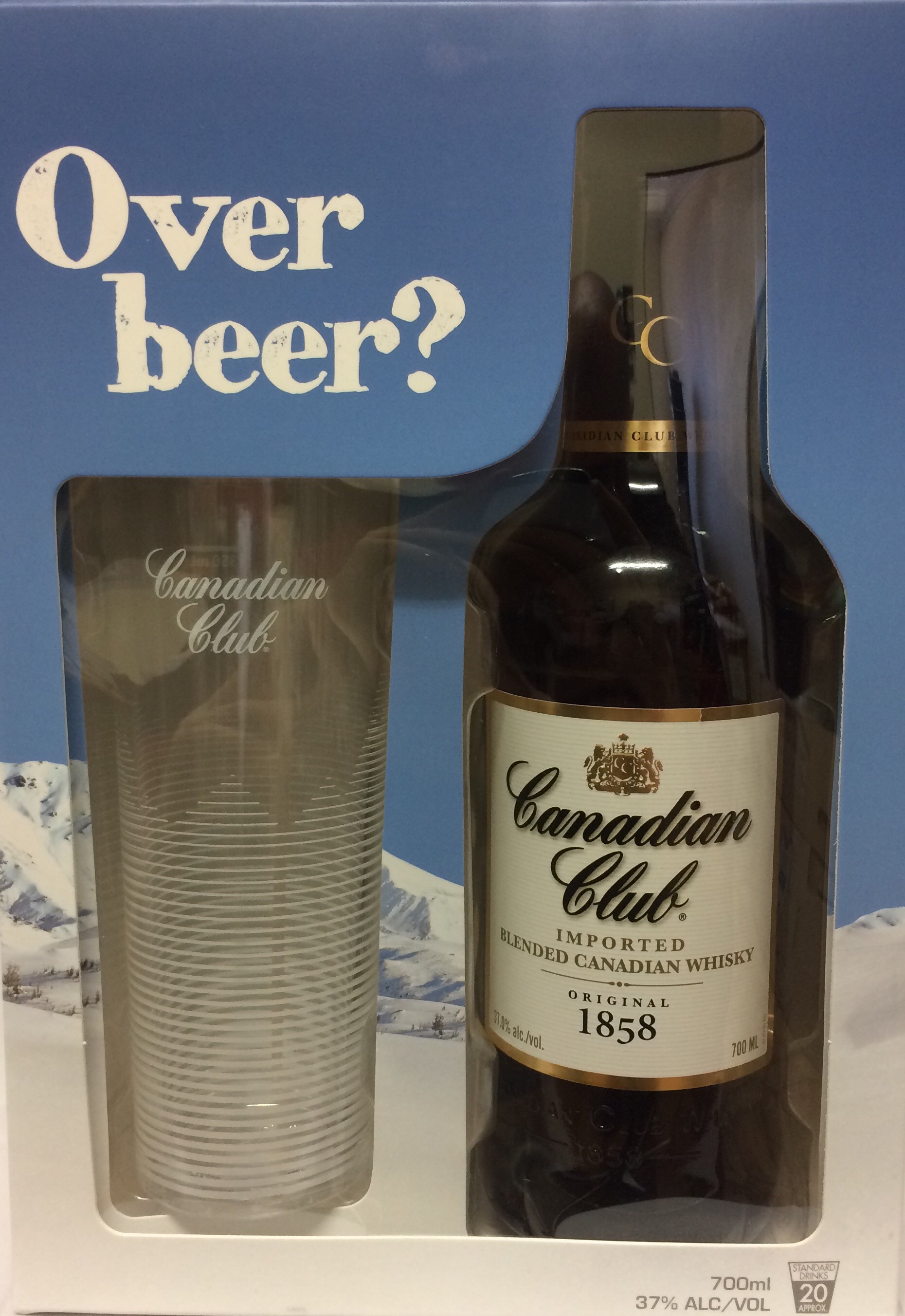 Canadian Club Glass Gift Pack NOT AVALIABLE until further notice Sorry
