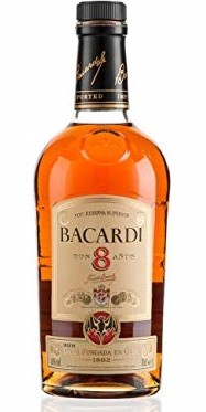 Bacardi-rum 8 1lt