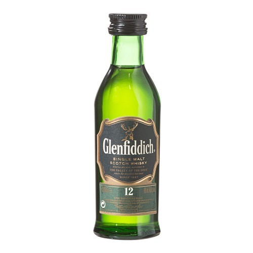 Glenfiddich 12yo Single Malt 50ml NO Tube Bottle ONLY