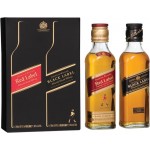 Johnnie Walker Red and Black 200ml Gift Pack 